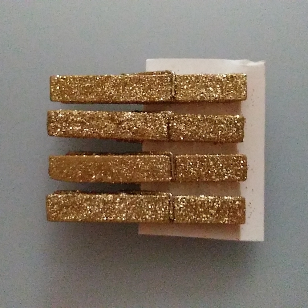 NWOT Glitter Clothes Pins